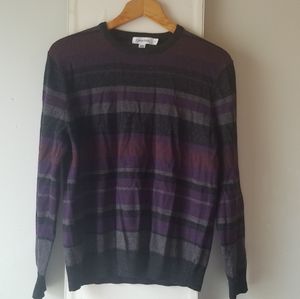 Calvin Klein Marino Blend Striped Crew Sweater